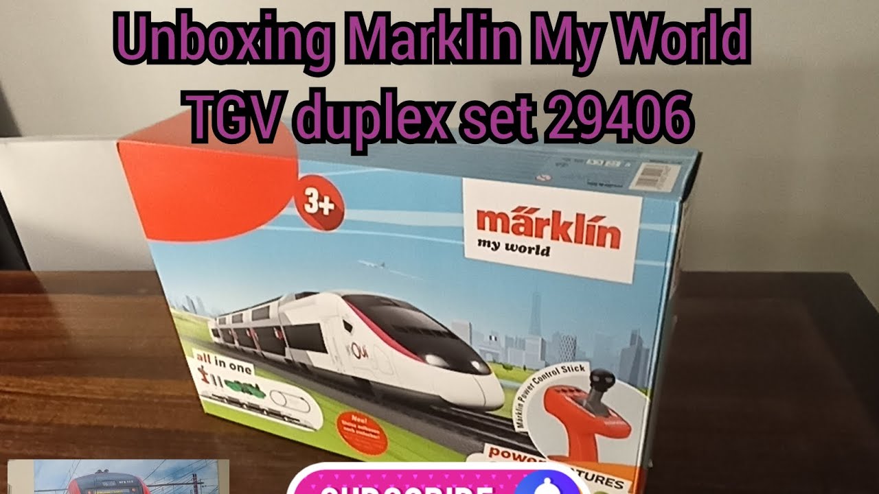 Unboxing | set de Marklin My World TGV duplex 29406 | #märklin #myworld #train #tgv #germany