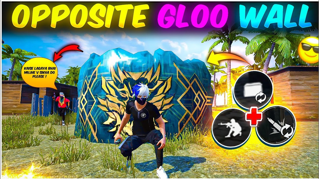 Mastering The Opposite Side Gloo Wall Trick In Free Fire Easy Step | Blackstar gmr 