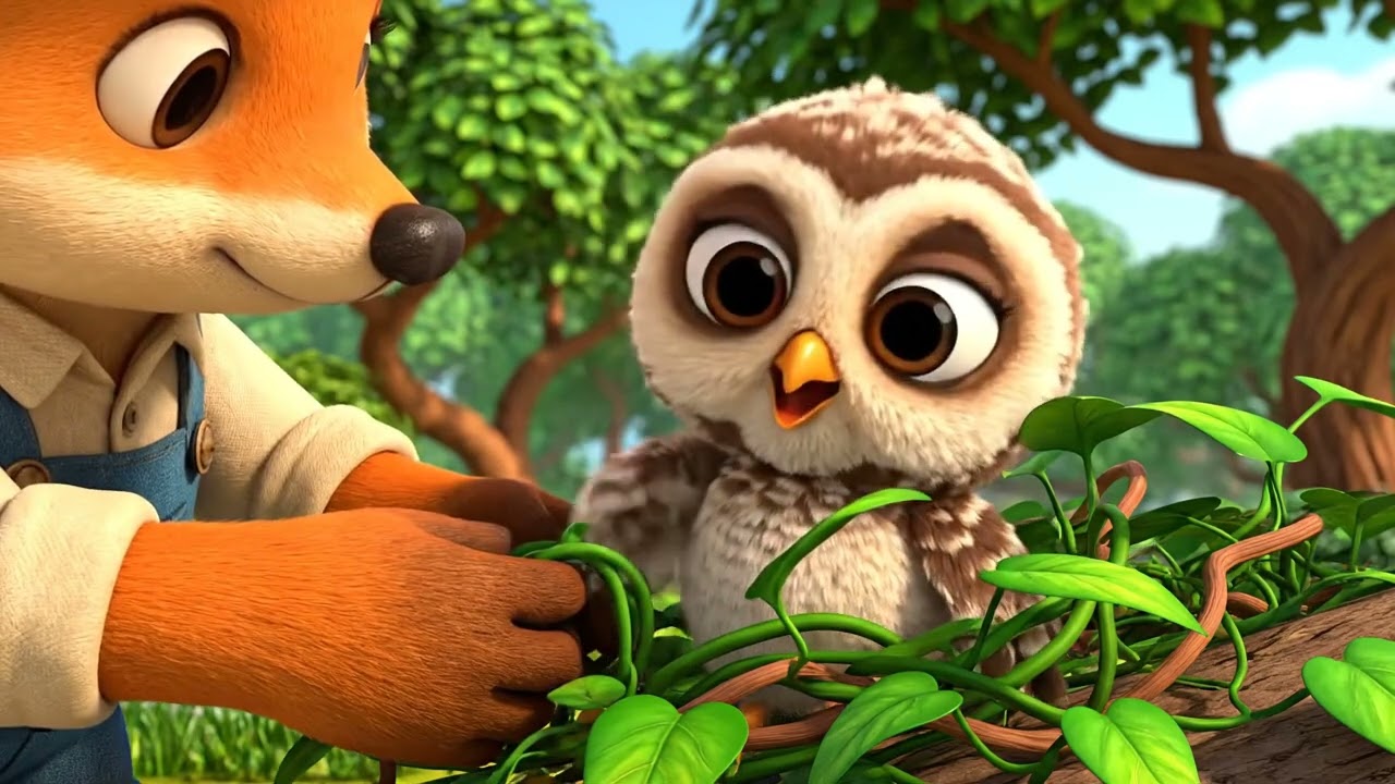 Baby Owl Saved! Panpu and Balian Rescue a Baby Owl Lost by Its Mother