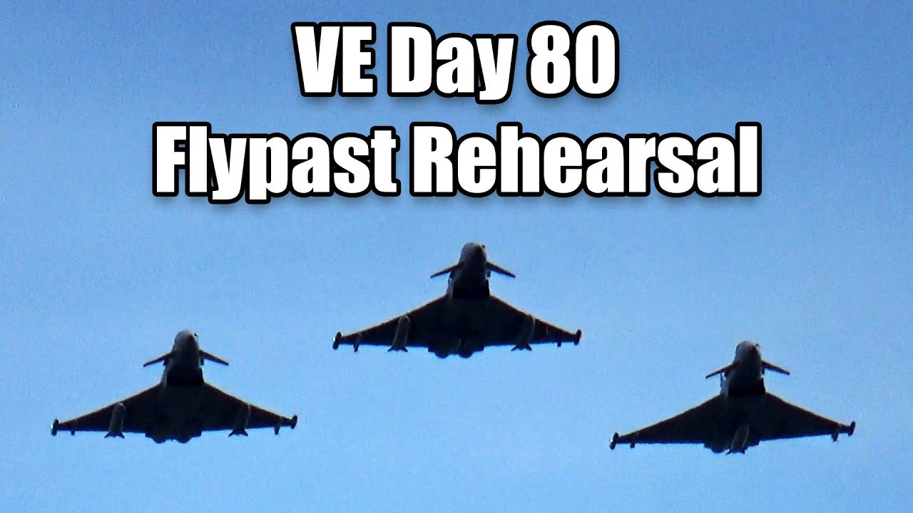 VE Day 80 Flypast Rehearsal - 28th April 2025