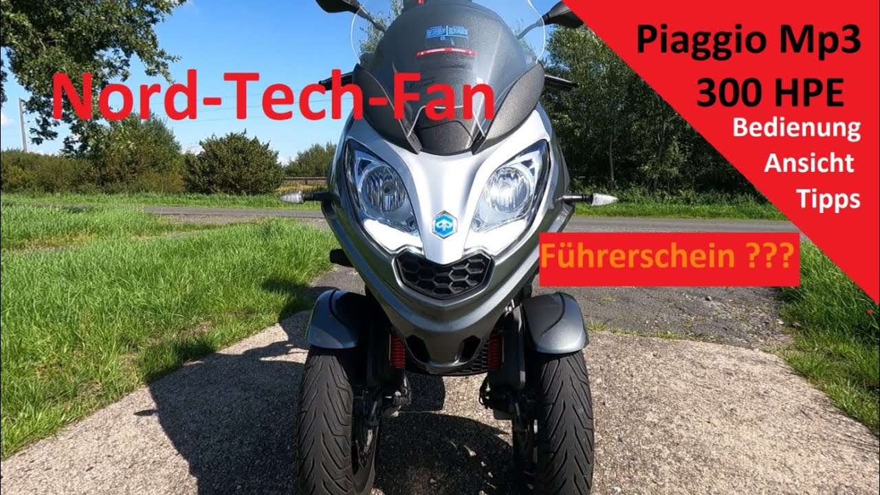 Piaggio MP3 300 HPE Sport 2019 Bedienung Ansicht Tipps Führerschein Acceleration Scooter