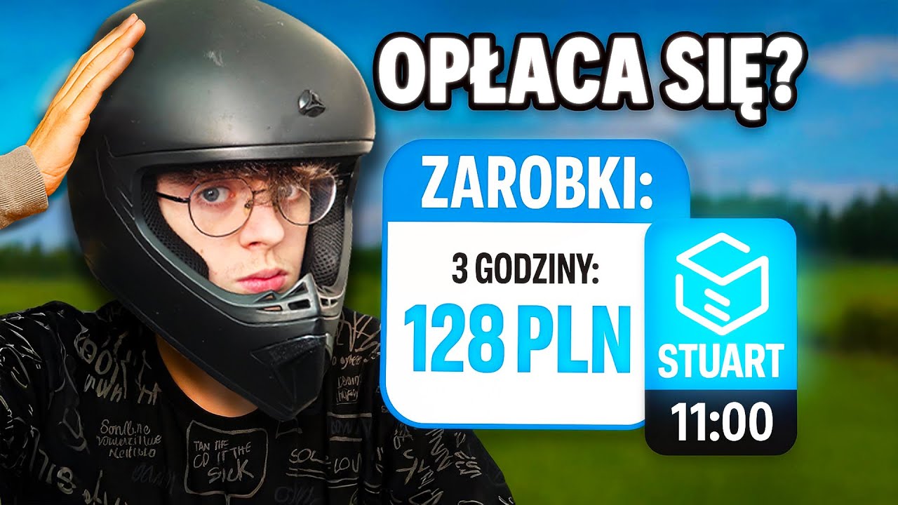 ILE ZAROBIE JEŻDŻĄC 3 GODZINY NA STUARCIE w SZCZECINIE?