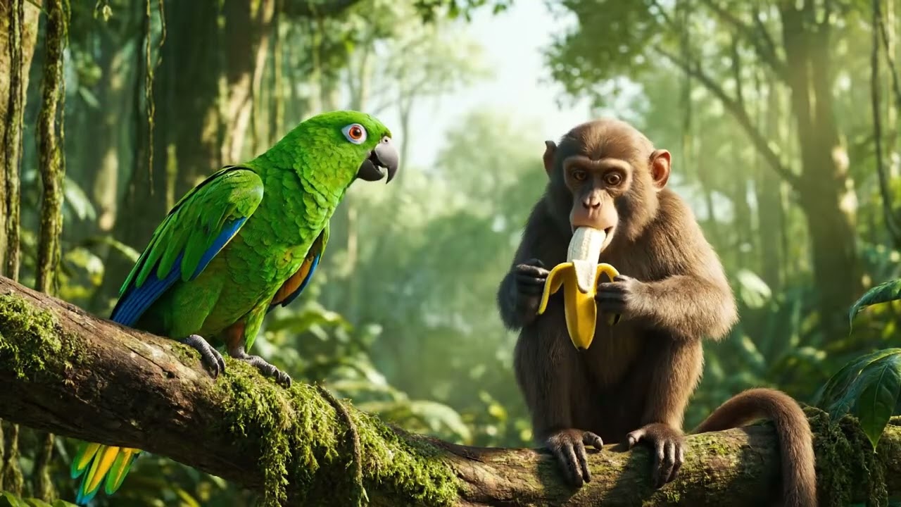 Parrot and Monkey
