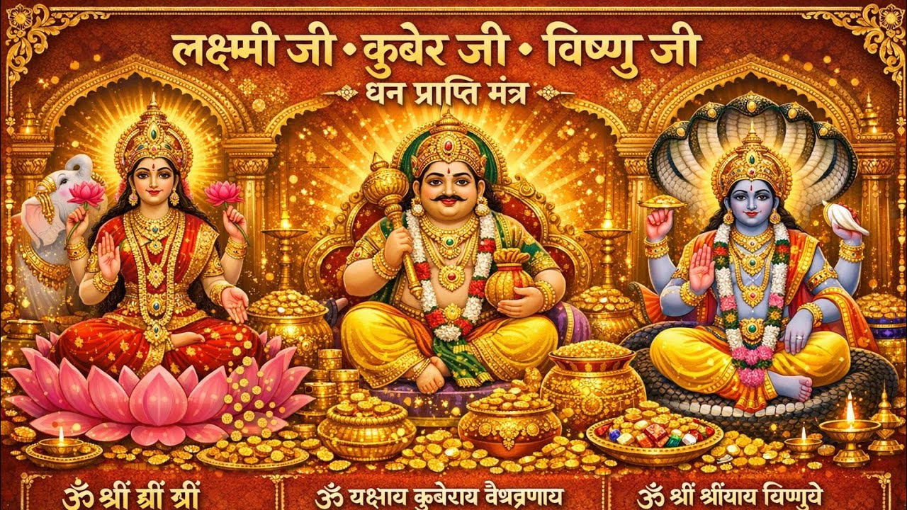  श्री लक्ष्मी-कुबेर-विष्णु धन प्राप्ति 💸 मंत्र रोज मिलेगा ₹21-₹21 करोड़💸 एक बार जरूर सुने📱💰 money