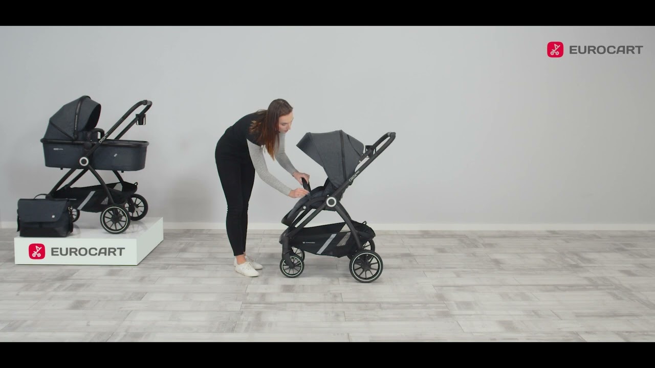 Crox Pro w&oacute;zek dziecięcy ☝ Euro Cart ⚡ Przekładane siedzisko!