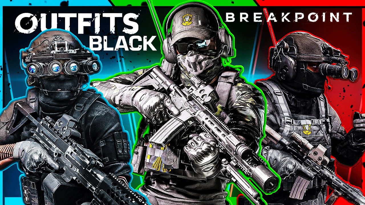 Костюмы в стиле «Призрак»: полностью чёрные — Ghost Recon Breakpoint