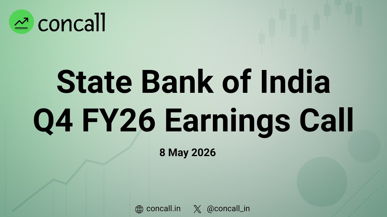 State Bank of India (SBI) Q4 FY26 Earnings Conference Call | Concall.in