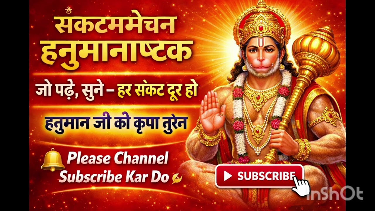 संकटमोचन हनुमानाष्टक | Hanuman Ashtak Path | हर संकट से रक्षा | Sankat Mochan Hanuman Ashtak