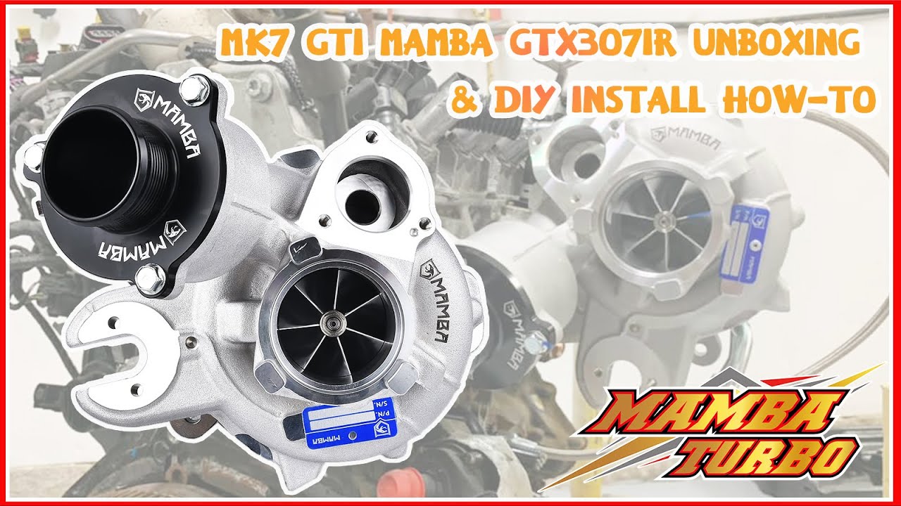 MK7 GTI MAMBA #gtx3071r  #unboxing & DIY Install How-To ft.@BoostedTurd #mambatek #mambaturbo #曼巴渦輪