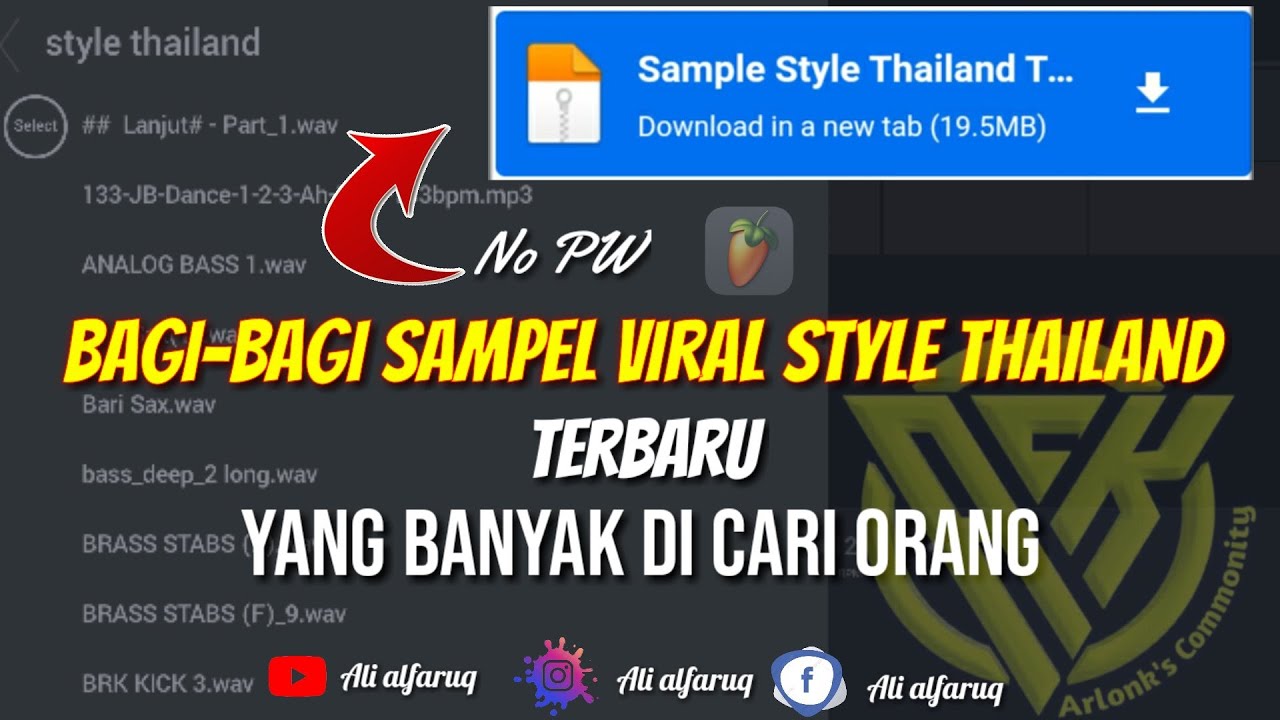 Sample FL studio Mobile 69 Project Terbaru || Style Thailand