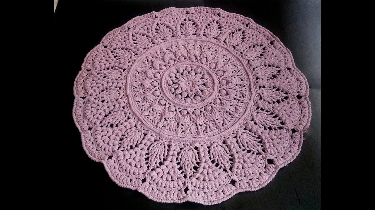 crochet home rug #21/crochet mandala easy pattern/mandala au crochet/gehaakte mandala
