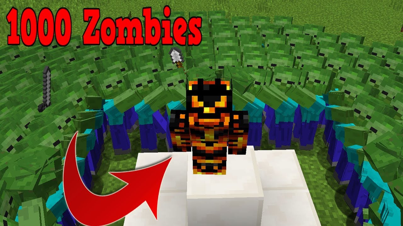 1000 ZOMBIES MOD MIG!? Dansk Minecraft