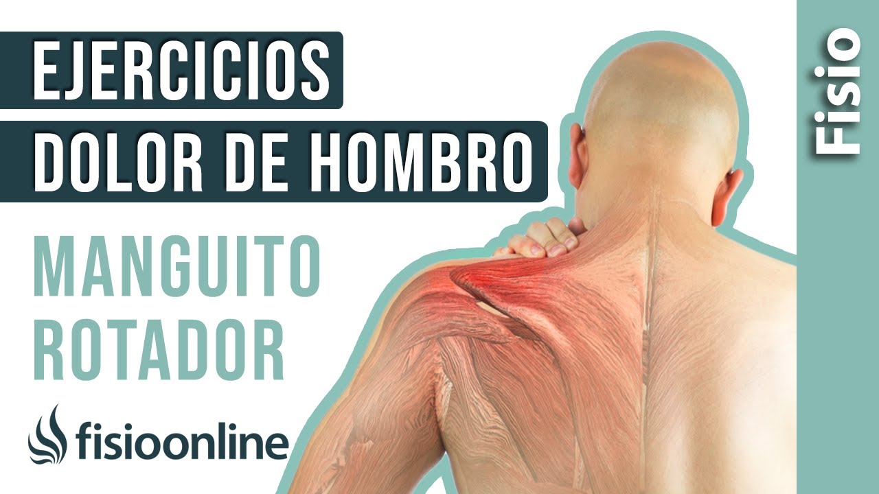 5️⃣EJERCICIOS para quitar el DOLOR  de HOMBRO (MANGUITO ROTADOR)💪🏻