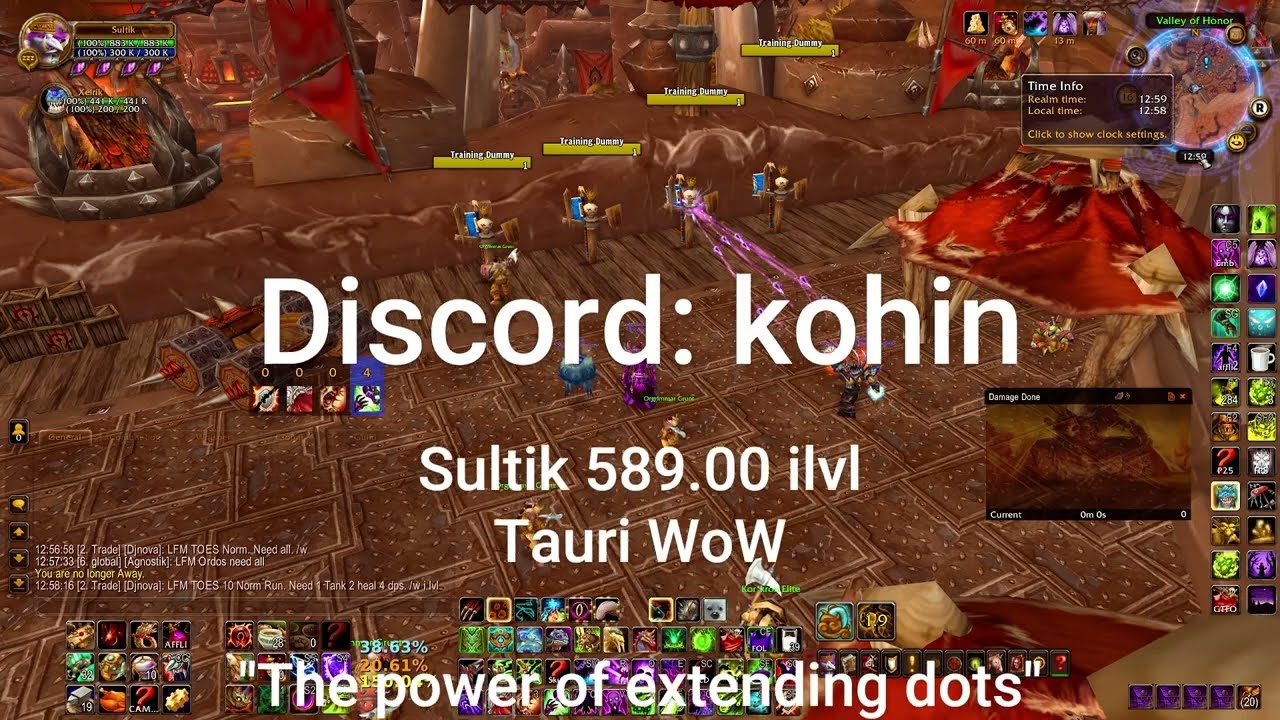 The Power of Extending Dots - Sultik - Affliction Warlock 5.4.8 - AoE rotation (1/2) (DESCRIPTION)