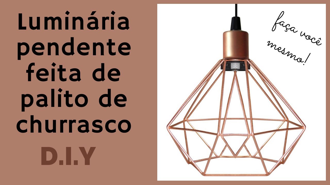PENDENTE PINTEREST FEITO COM PALITO DE CHURRASCO