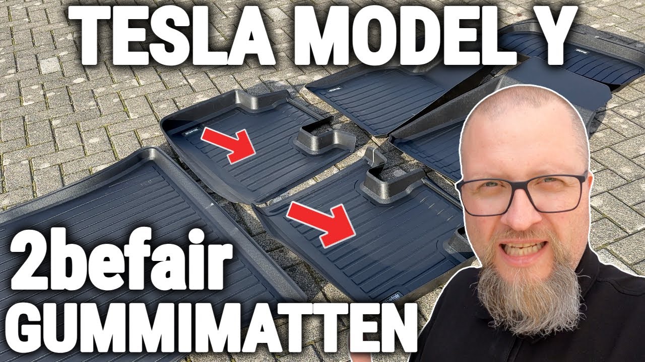 TESLA MODEL Y WIE GUT SIND DIE GUMMIMATTEN VON 2BEFAIR 🧐