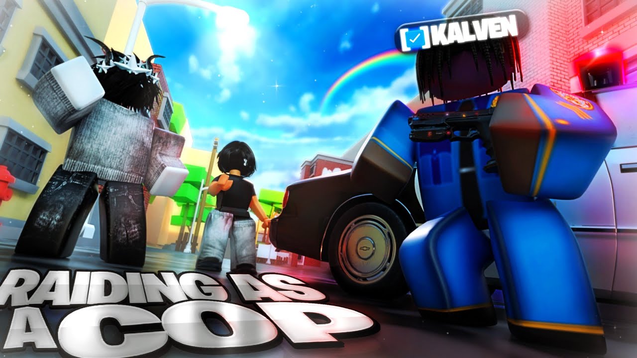 Raiding As A POLICE OFFICER In Da Hood 👮⭐
