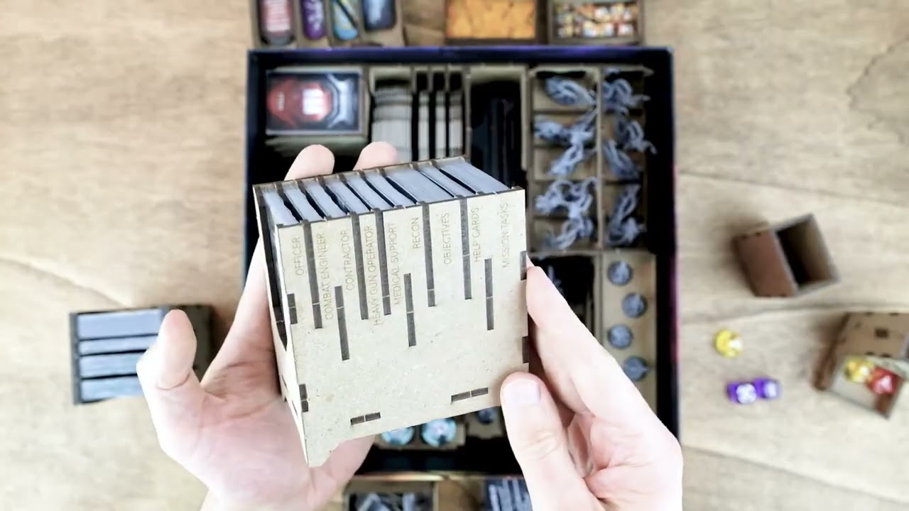 Unboxing Nemesis Retaliation Board Game Insert Organizer - The Dicetroyers