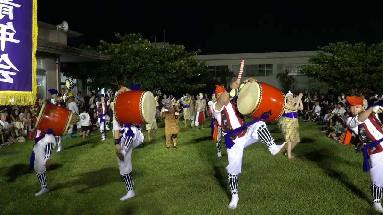 伊佐区青年会　令和７年　旧盆「ウークイ」 道ジュネー　2025.9.6　伊佐公民館