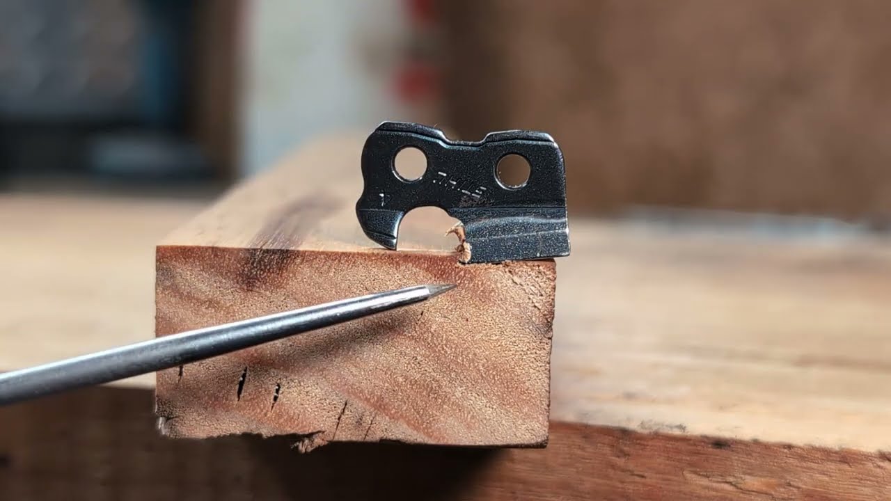 Chainsaw chain - How it cuts and side plate angle