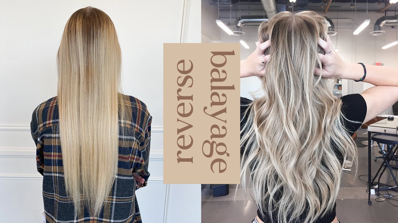 REVERSE BALAYAGE ON PLATINUM BLOND HAIR | Dimensional Blond Tutorial | Brit Terhufen
