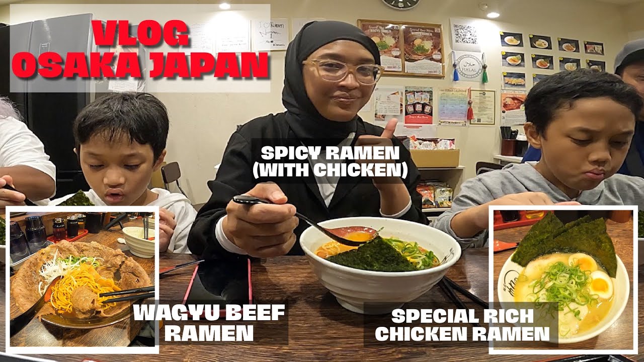 VLOG OSAKA JEPUN | MAKAN RAMEN HALAL BUATAN ORANG MALAYSIA | NARA PARK BANYAK RUSA MASUK PERCUMA