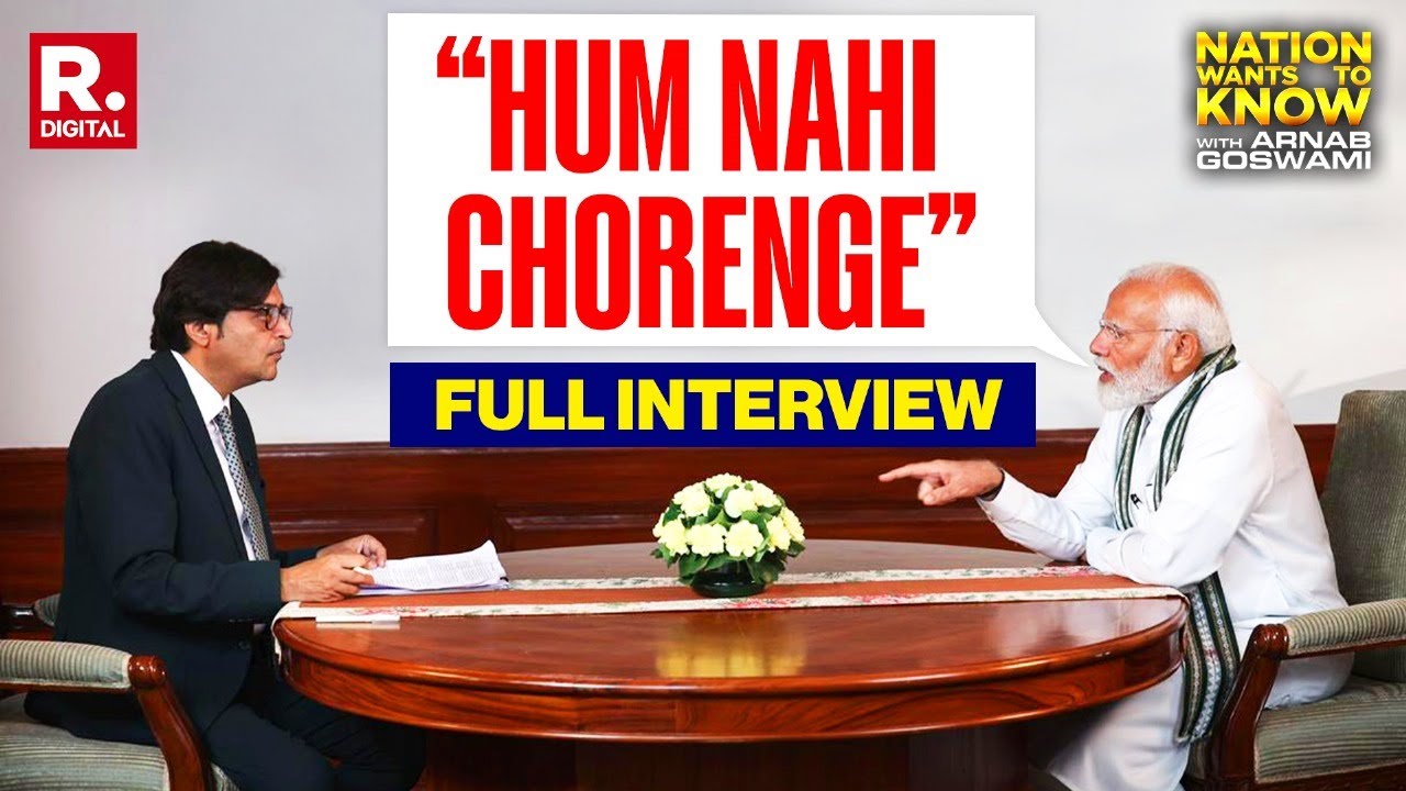 'Hum Nahi Chorenge' says PM Modi on Nation Wants To Know With Arnab Goswami | Republic Exclusive