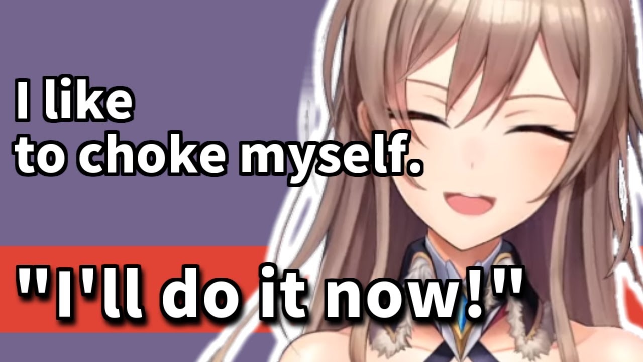 [Nijisanji/ Eng sub]Furen･E･Lustario -- Make Strangled herself and sound the voice.