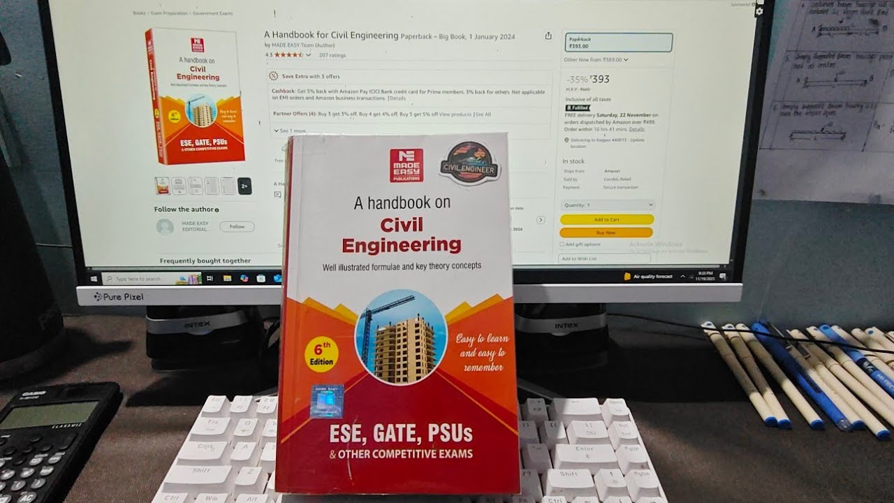 Civil Engineering Handbook by Made Easy Review and secrets #engineering #upscese 