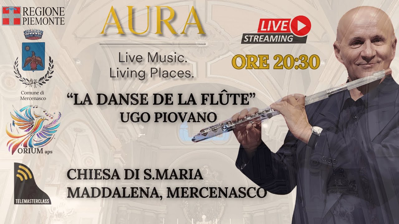 🎵 Ugo Piovano  🎹 LIVE La danse de la flûte - Mercenasco