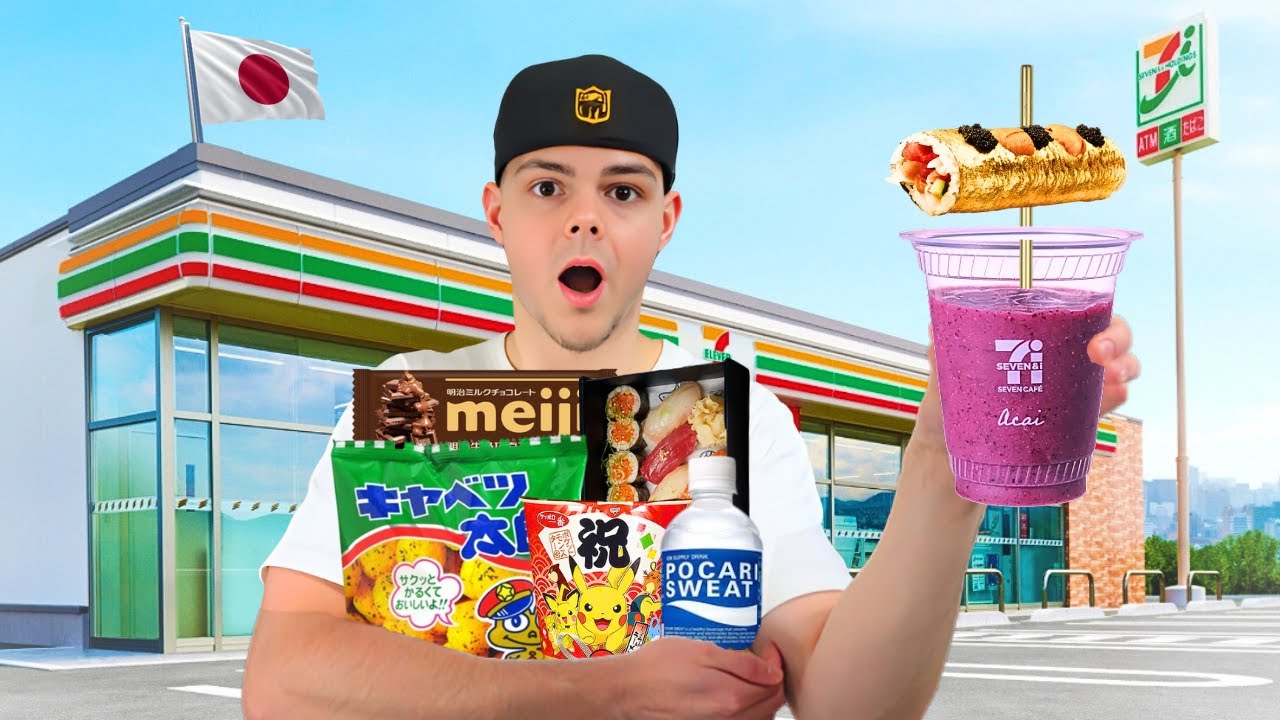 I Ate ONLY Convenience Store Food in Japan for 24HRS!