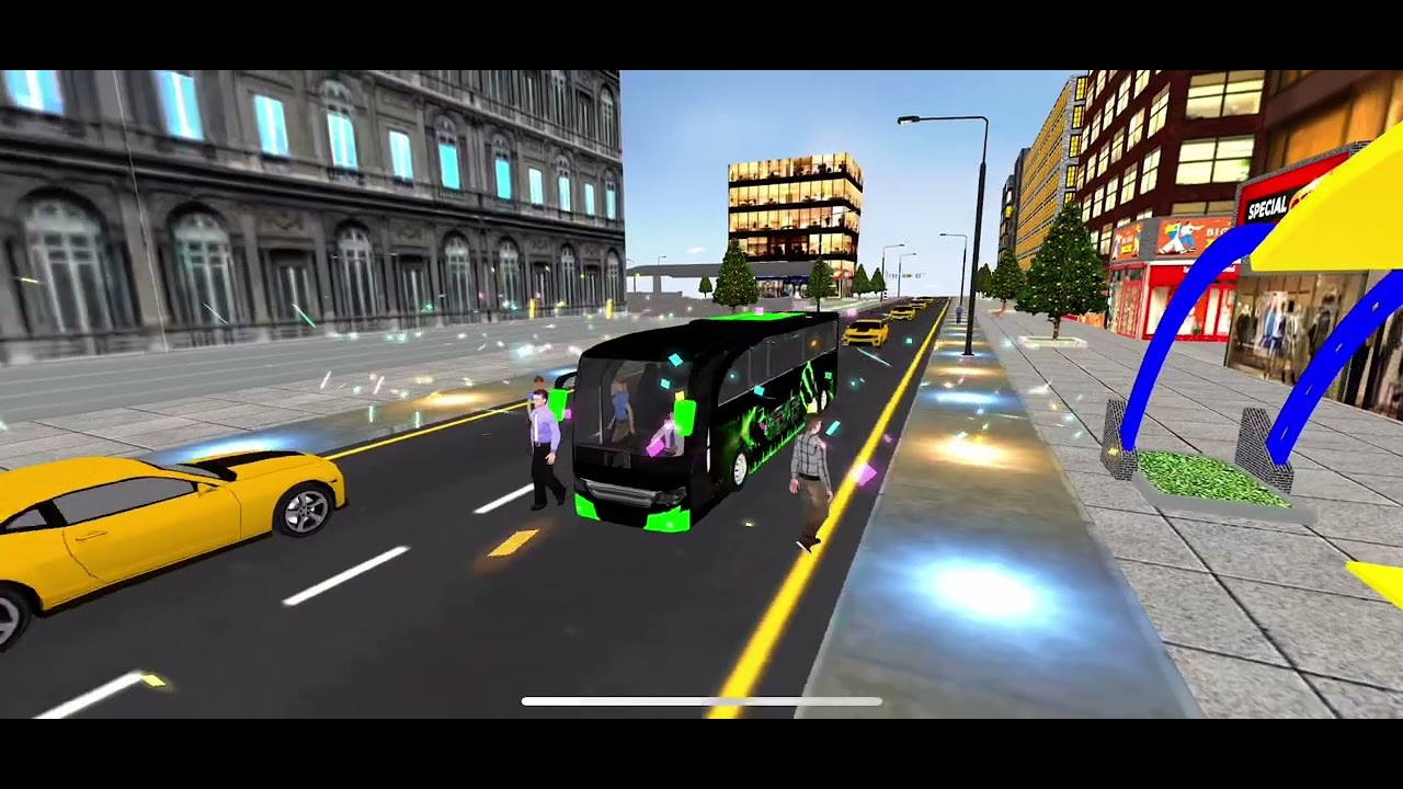 ￼ American bus driving gaming 4K video trading video part five 