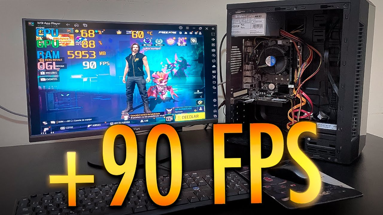 COMO EU JOGO FREE FIRE NO MEU I5 COM 8GB RAM SEM PLACA DE VIDEO | EMULADOR FREE FIRE PC FRACO...