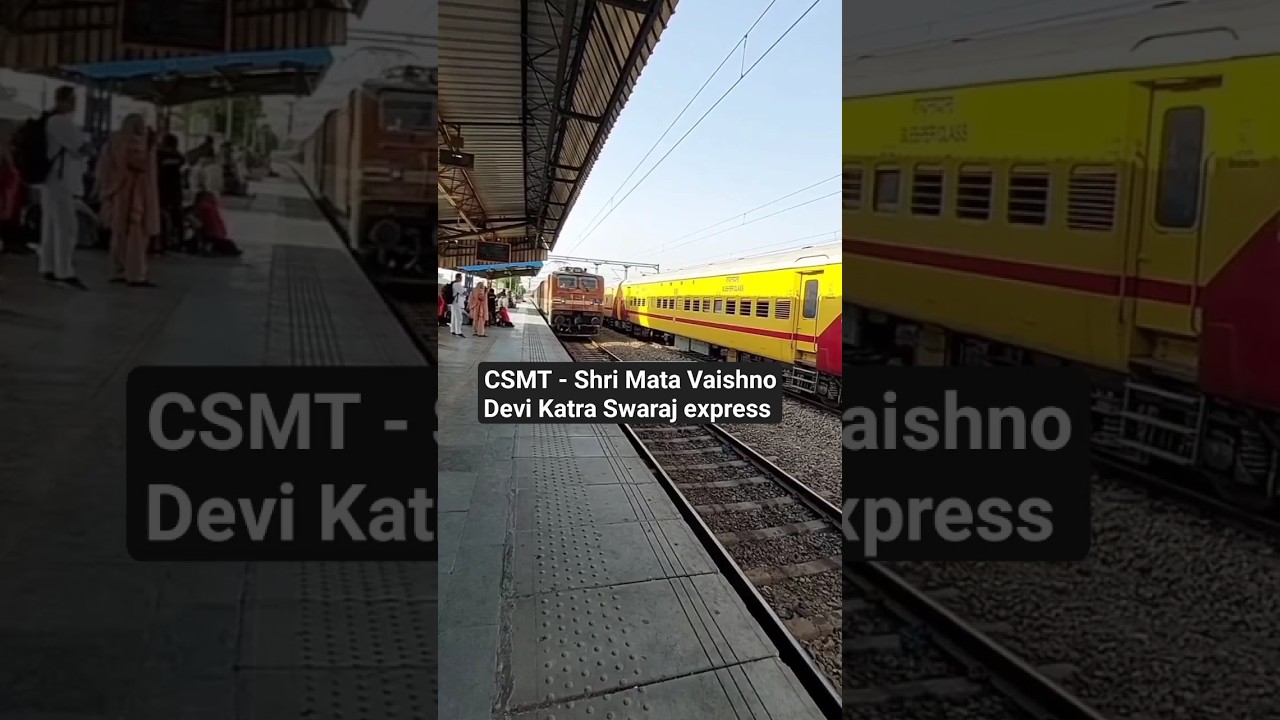 (CSMT - Katra)// Swaraj Express high speed crossing at 130 kmph #tranding #shorts #viral
