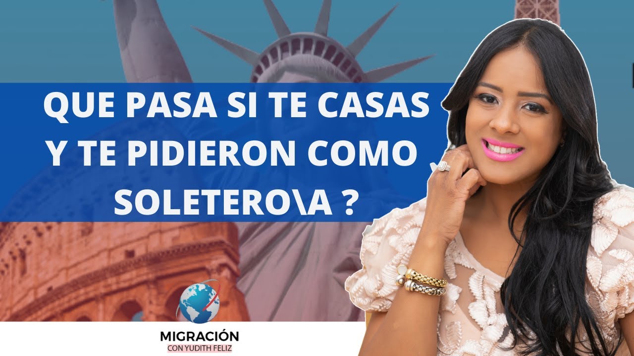 Me pidieron soltero/a pero me case. Me afecta en mi caso de Residencia Americana?