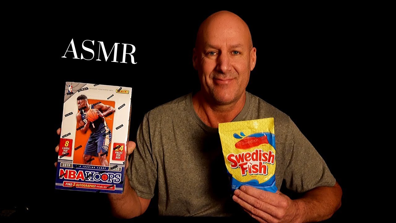 ASMR: NBA Basketball Cards and Swedish Fish~Soft Spoken~NBA Hoops Hobby Box