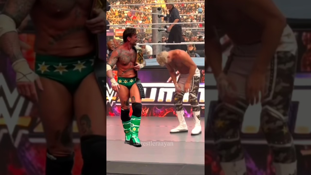 CM Punk Smile Toward Cody After Summerslam Match Unseen #shortsfeed