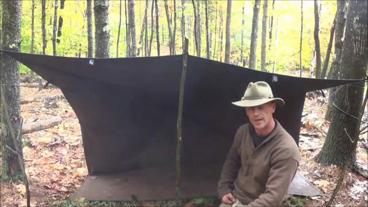 A Woodsman Standard (Woodsman Trail Tarp Set Up)