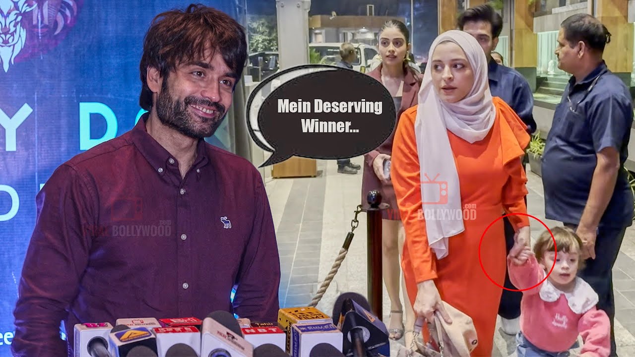 Vivian Dsena with Wife Nouran Aly and Son arrives at Bigg Boss 18 Surprise Party