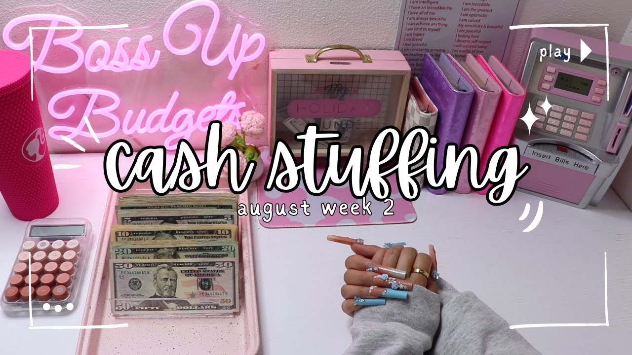 CASH STUFFING $746 🎀 • AUGUST WEEK 2 | BOSS UP BUDGETS