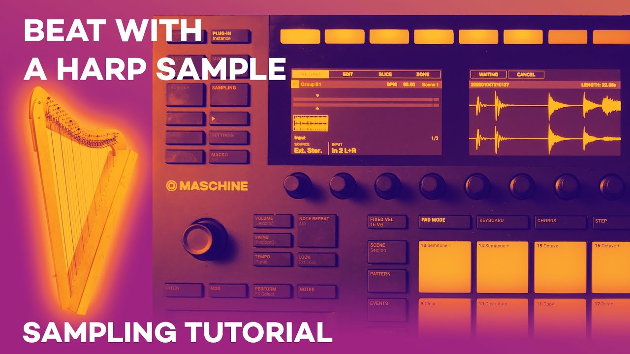 Maschine MK3 Sampled Beat (Sampling & Chopping Tutorial)