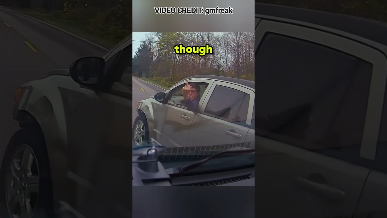 Furious Driver Gets Instant Karma!
