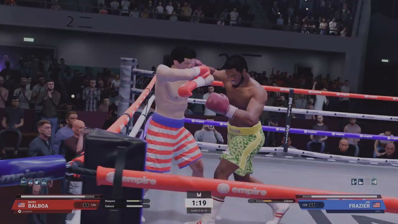 Undisputed Rocky balboa modo carrera vs Joe Fraizer,n°5 en el ranking parte 1 PS5