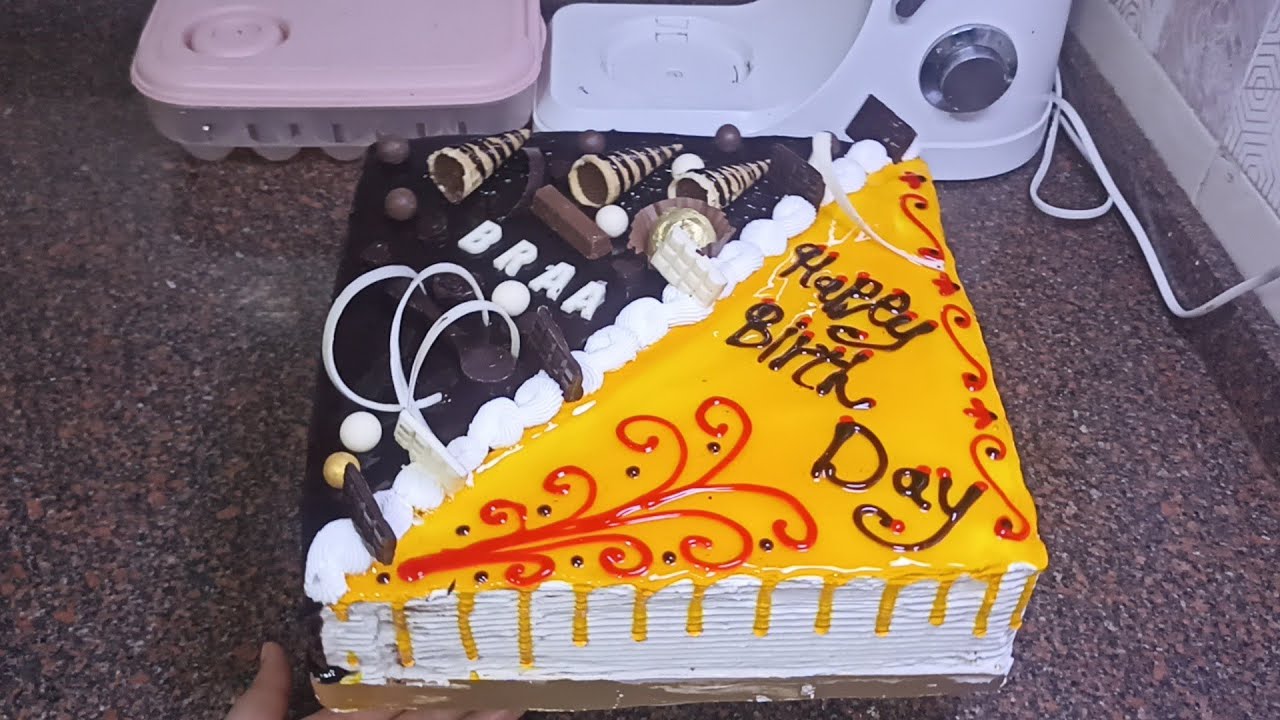 تورتة ٣٠×٣٠ نص فانيلا ونص شيكولاتة🎂اشتغلي واتعبي تنجحي👌شغلك=ثقتك في نفسك