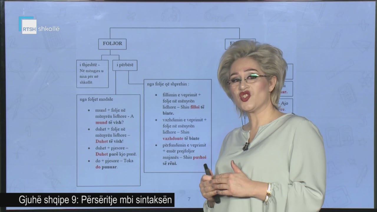 Gjuhë shqipe 9 - Përsëritje mbi sintaksën