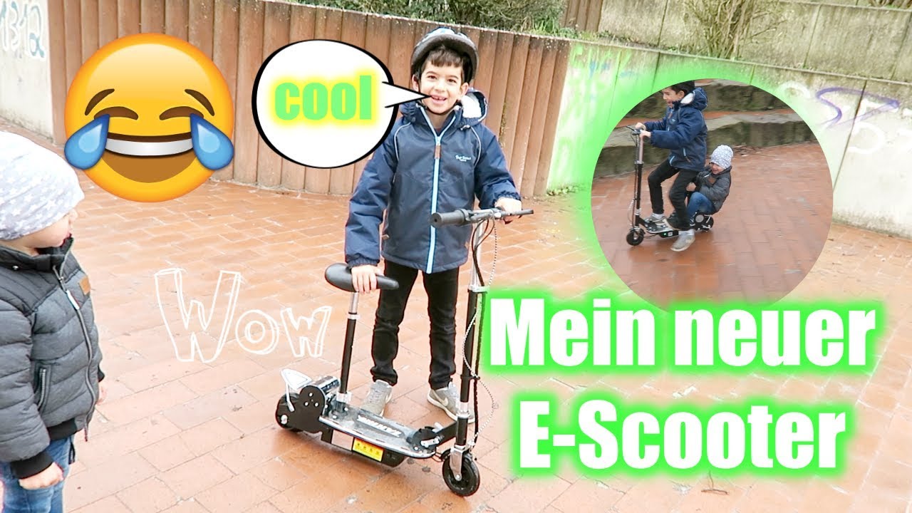 Mein neuer E-SCOOTER | Papa und ich testen ihn zum ersten mal | Milan und Esila | Kinderspiel