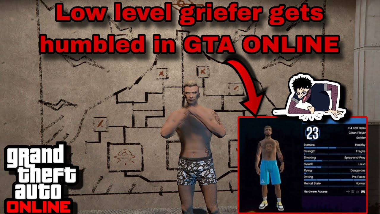 Low level griefer gets humbled in| GTA ONLINE |
