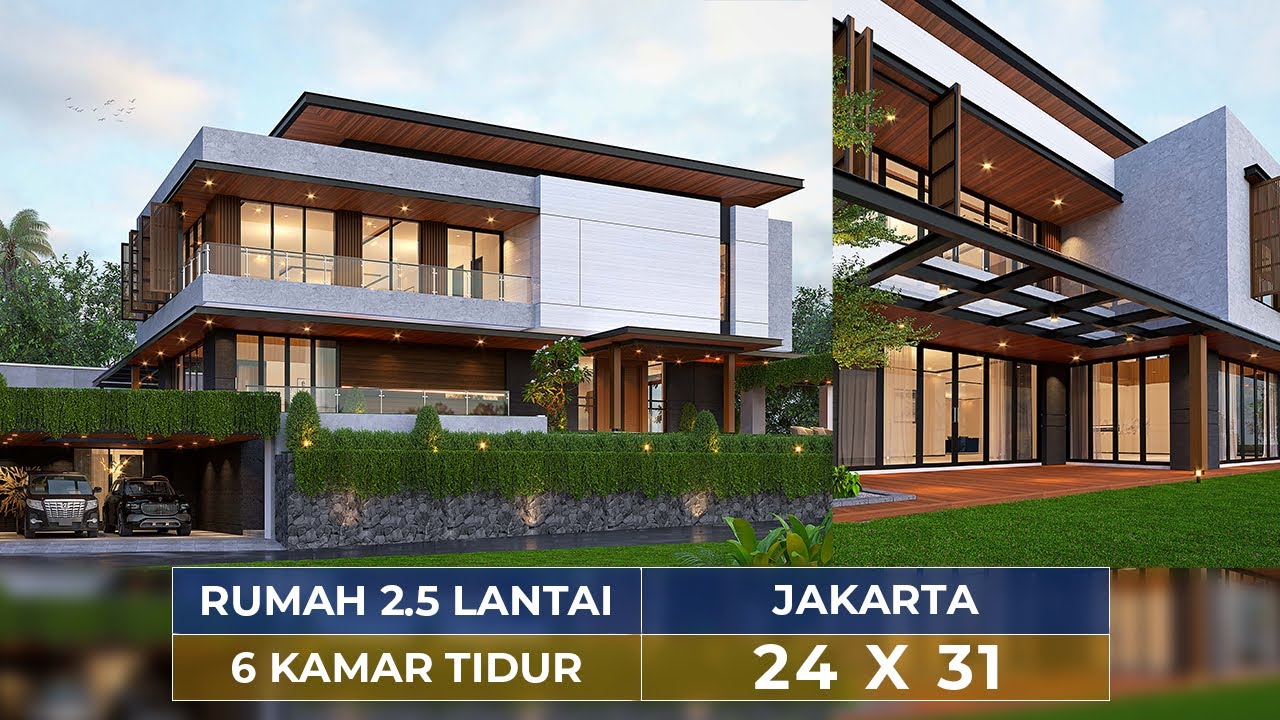 RUMAH LIBURAN IMPIAN DI PUNCAK, JAWA BARAT! ADA 6 KAMAR TIDUR DAN BANYAK SPOT FOTO - JASA DESAIN