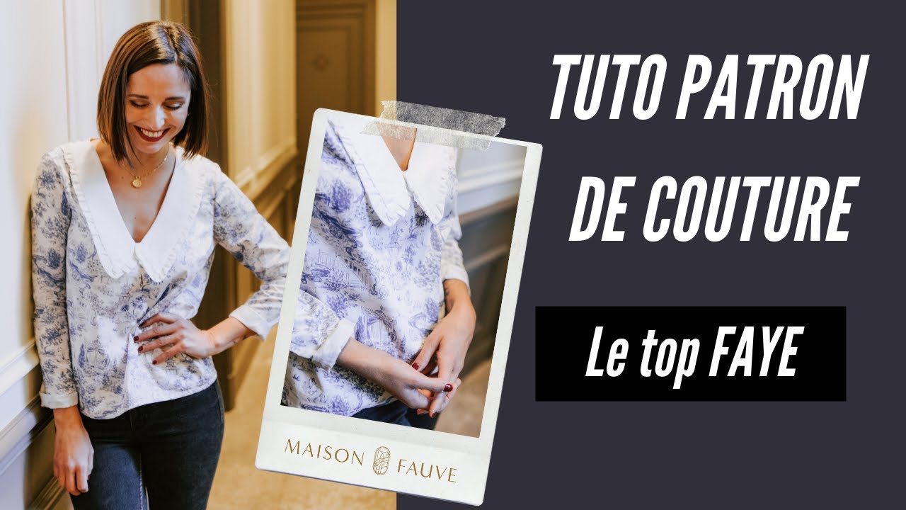 Tuto patron couture 💙 le top Faye