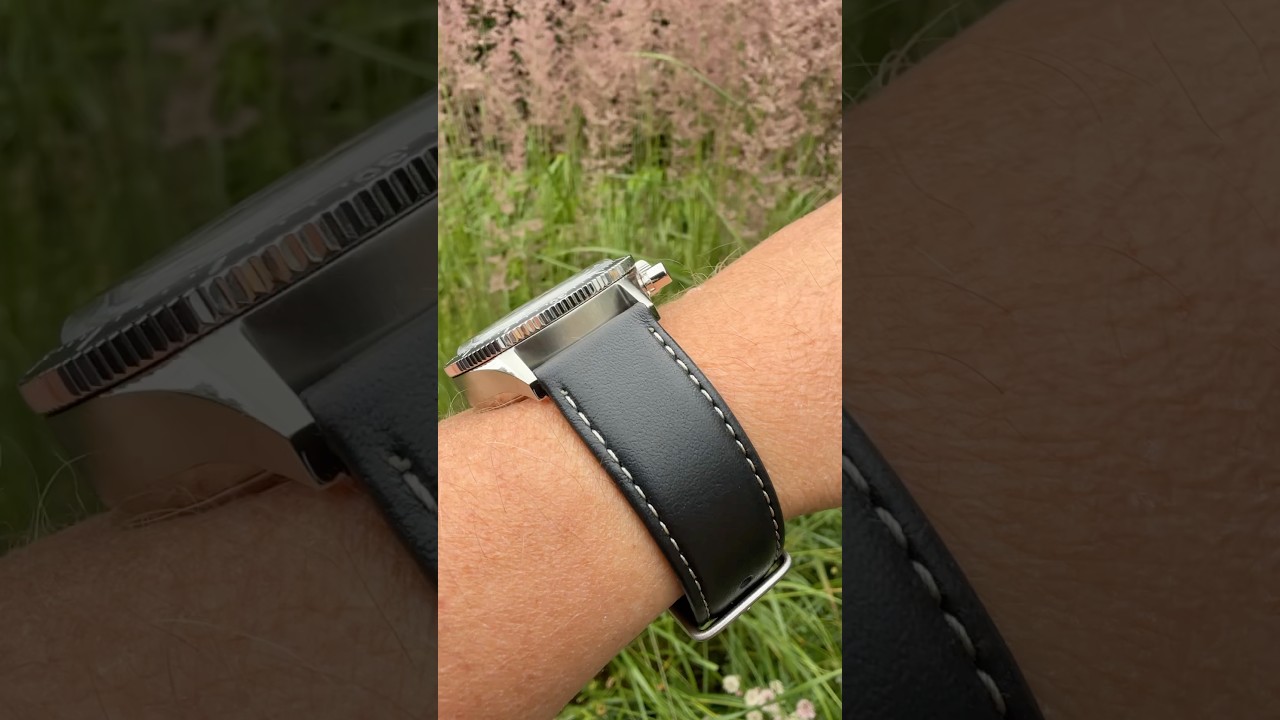 BEST Hanhart ever? 415 ES Reverse Panda black Leather on 17cm wrist 